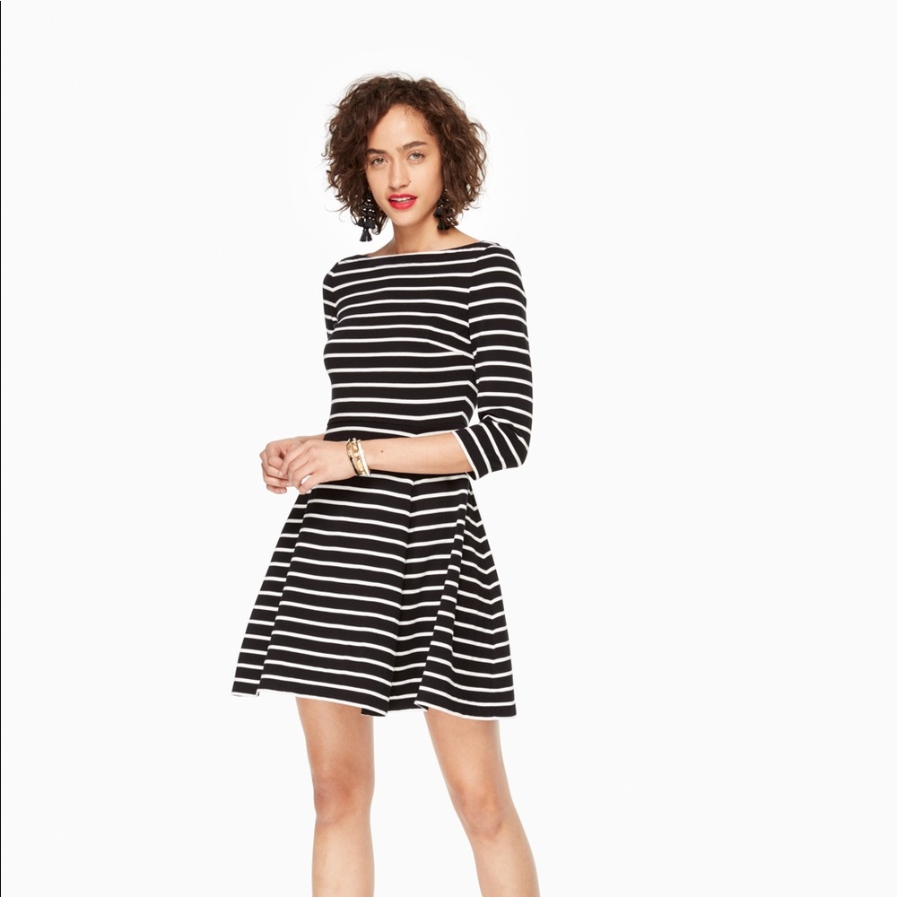 ♠️ Kate Spade striped fit and flare dress ♠️ - Picture 1 of 7